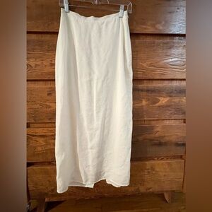 DISSH Robert’s White Linen Midi Skirt AUS 10 US 6